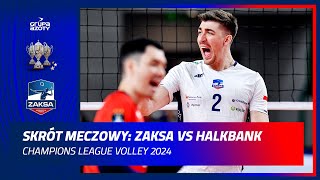 Skrót meczowy Grupa Azoty ZAKSA KędzierzynKoźle vs Halkbank Ankara  Highlights [upl. by Ydnec807]