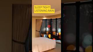 Sleep Tight Watching Rain from Windows Apartment rain asmr asmrvideo [upl. by Illona]