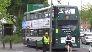 Stagecoach Manchester Green Hybrid Buses On The 50s At Parrs Wood On The 20052014 [upl. by Kandy]