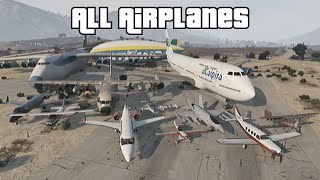 GTA 5  All Airplanes with Cargo Plane amp Jet [upl. by Margeaux]