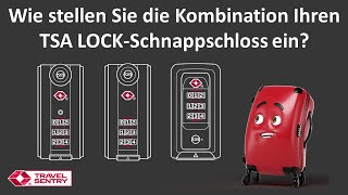 Einstellen den Zahlencode Ihren Travel Sentry TSA LOCK Schloss [upl. by Anib]