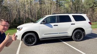 2021 Toyota Sequoia Has a New Look Nightshade Walkaround [upl. by Ashford938]