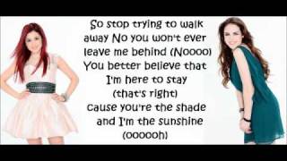 Ariana Grande amp Elizabeth Gillies  Give it up  Lyrics [upl. by Yellehs818]