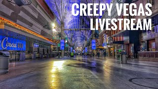 Vegas LIVESTREAM Creepy Where is Everyone [upl. by Ahsircal566]