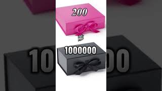 200 vs 1000000 gift choosebox giftboxchallange chosseone giftboxchallenge chooseyourbox [upl. by Whitson66]