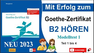 Goethe Zertifikat B2 Hören 2023  DTZ Prüfung Hörverstehen 2023  ÖSD  Telc B2 Hören 2023 [upl. by Arenahs]