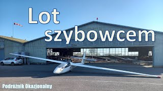 Lot szybowcem  start za wyciągarką [upl. by Oribel]