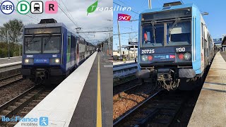 RER D 4K Compilation n°8 de Z20500 TransilienIDFM et hybride [upl. by Anerol]