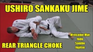 USHIRO SANKAKU JIME Rear Triangle Choke [upl. by Annaillil]