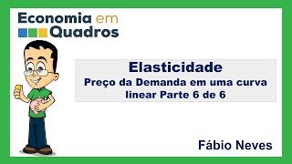 Elasticidade  Preço da Demanda em uma curva linear Parte 6 de 6 [upl. by Ahseinet617]