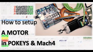 Bigtip Pokeys57CNC amp Mach4 Schrittmotoren Servos Treiber anschließen [upl. by Gnuhc]