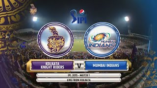 IPL 2015  MATCH 1  MI VS KKR  MATCH HIGHLIGHTS [upl. by Pillihp]