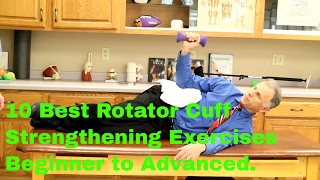 10 Best Rotator Cuff Exercises Beginner to Advanced Strengthening [upl. by Atiluap]