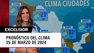 Clima para hoy 25 de marzo de 2024 [upl. by Bald780]