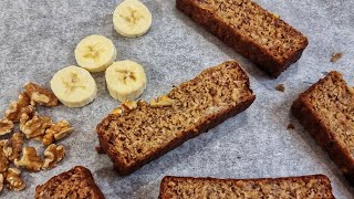 Healthy Banana Bread  HighProtein Recipe Easy and Moist [upl. by Snook368]