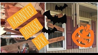 DIY creepy boarded up windows Halloween decorations DIY [upl. by Jaquelin]