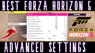 forza horizon 5  BEST CONTROLLER ADVANCED SETTINGS [upl. by Japha]