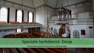 Grote Kerk Alblasserdam 10112024  0930 VM  Doopdienst  ds RW van Mourik [upl. by Adaynek]