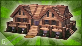 Deluxe Minecraft WOODEN Cabin Tutorial 20 [upl. by Omsare]