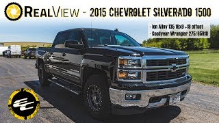 RealView  2015 Chevy Silverado 1500 w 18quot Ion Alloy 135s amp 32quot Goodyear Wranglers [upl. by Airdni]