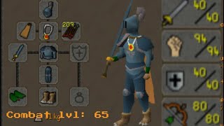 I Created F2P Most Overpowered TANK in Runescape  MxrcoPoloKG  Combat lvl 65  OSRS F2P PKING [upl. by Eyoj]