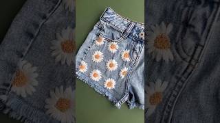 Cómo decorar jeans con bordado de flores  Ideas de manualidades fáciles de hacer en casa [upl. by Glaser521]