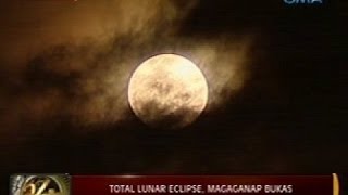 24 Oras Lunar eclipse bukas hindi masisilayan sa Pilipinas [upl. by Ileray]