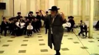 Chatzatzka Rebbe Dancing Mitzva Tantz at New Square Wedding [upl. by Groveman]