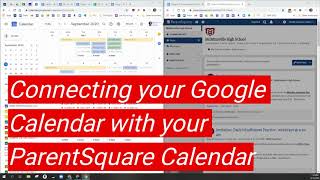 Connecting your Google Calendar with ParentSquare Calendar [upl. by Ayela306]