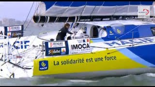 François Gabart wins the Vendée Globe  Replay of the finish [upl. by Thetos]