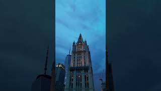 The Woolworth Building  Downtown Manhattan newyork newyorkcityviews newyorkcity nyc [upl. by Jaal]