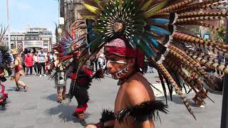 Aztec dance  Zocalo  Mexico city [upl. by Cynthie194]