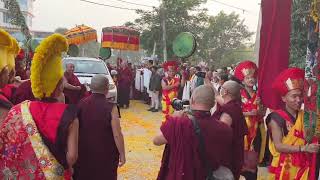 Guru Vajradhara 12th Chamgon Kenting Tai Situ Rinpoche arrived Bodh GayaPalpung [upl. by Godber]