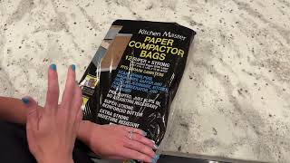 Kitchen Master Super Strong Compactor Bags Pre Cuffed Review [upl. by Idou]