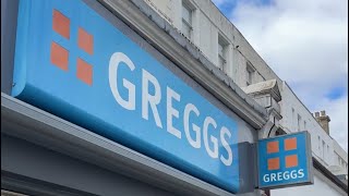 American tries Greggs for the first time  London  Part 1 london foodreview firsttime greggs [upl. by Waters]