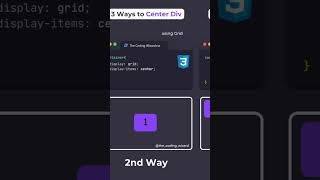 3 Ways to center div with CSS  CSS Tutorial [upl. by Laban761]