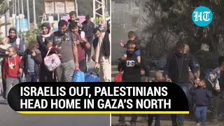 First Victory For Gaza Israeli Soldiers Out From North Palestinians Return Home  Report [upl. by Caneghem]