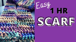 How to Crochet a Scarf for Absolute Beginners [upl. by Jacquelynn]