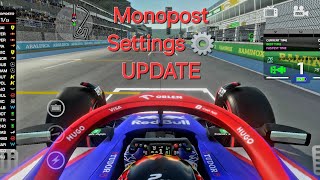 My Monoposto Settings UPDATE and Track Setups [upl. by Fishback]