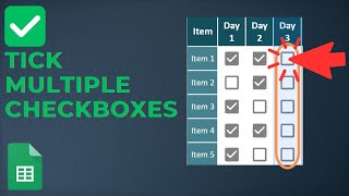 Stop Ticking Checkboxes One at a Time in Google Sheets [upl. by Yklam148]