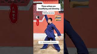 Three movements are beautifying and slimmingtaichi exercise chineseculture tcm slim practice [upl. by Sadick221]