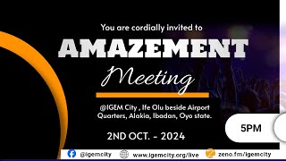 AMAZEMENT MEETING  IGEM  2ND OCTOBER 2024 [upl. by Og]