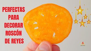 🍊Rodajas de NARANJAS CONFITADAS para ROSCÓN DE REYES👑 [upl. by Lindbom]