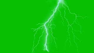 Lightning Effects Green Screen Background Overlay HD Footage [upl. by Nossyla630]