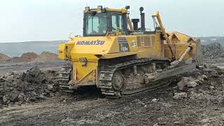 KOMATSU 155 A6R DOZER NEW WORK TALCHER COLL MEANING [upl. by Raynold]