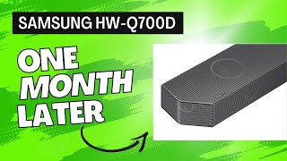 Samsung HWQ700D Soundbar 1 Month Later Review [upl. by Sucramd48]