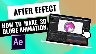 Easy 3D Globe Animation Animate Picture In After Effects [upl. by Victory]