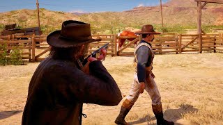 Outlaw Brutal Quickdraws Part 2 No Deadeye  Red Dead Redemption 2 [upl. by Coke]