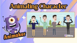 Character Animation in Animaker  Smart Move Actions amp Action Plus Tutorial  Computerlab [upl. by Rebmak]