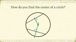 How do you find the center of a circle Geometry [upl. by Kennie394]